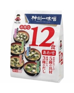 Суп Мисо с белой пастой ассорти порционный 12 порций 193 г Miyasaka