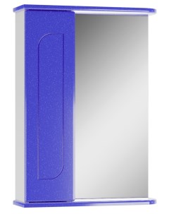 Шкаф зеркало Радуга Синий металлик 50 левый правый Айсберг