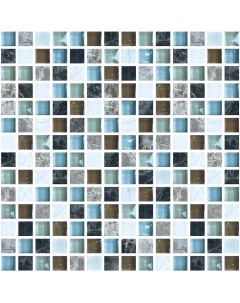 Панель ПВХ Мозаика Исландия 955х480х0 3 мм голубой Grace