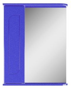 Шкаф зеркало Радуга Синий металлик 55 левый правый Айсберг