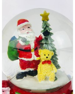 Снежный шар Дед Мороз с мишкой у ёлки 8829 15226 Merry christmas