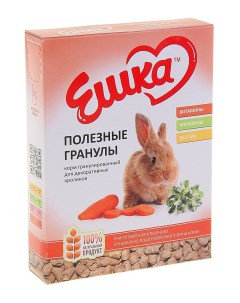 Сухой корм для декоративных кроликов Полезные гранулы 400 г Ешка