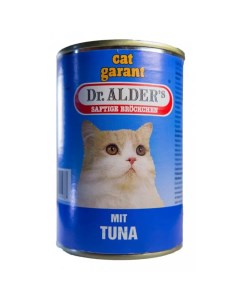 Консервы для кошек cat Garant с тунцом в соусе 24шт по 415г Dr. alder's