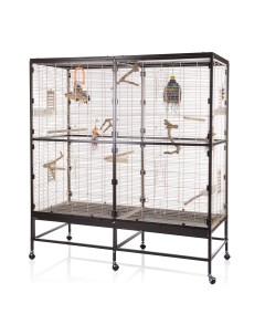 Клетка для малых и средних птиц Paradiso 150 коричневый металл 150х65х161 см Skyrus