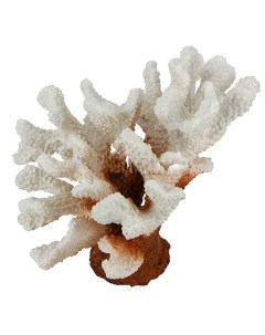 Декорация для аквариума Коралл пластиковый белый 13х5х11 5 см Vitality