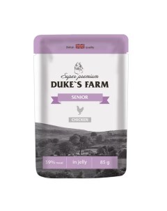 Влажный корм для кошек курица для пожилых 85 г Duke's farm