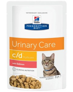 Влажный корм для кошек Prescription Diet c d Urinary Care лосось 85г Hill`s