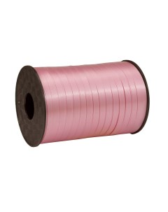 Лента упаковочная 5 мм Декор полипропилен светло розовая 250 ярдов Азалия