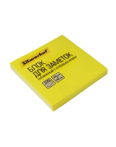 Упаковка блоков самоклеящихся 682161 05 76x76 100 л неон желтый 12шт в упак Silwerhof