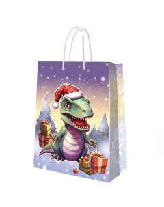 Пакет подарочный Динозаврик с подарками 310458 220 310 100 мм Nd play