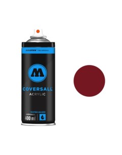 Аэрозольная краска Coversall Water Based 400 мл burgundy бордовая Molotow