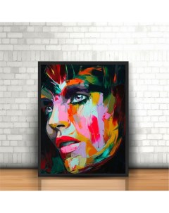 Картина по номерам Портрет девушки в цветной краске ОК11087 40Х50 Paintboy