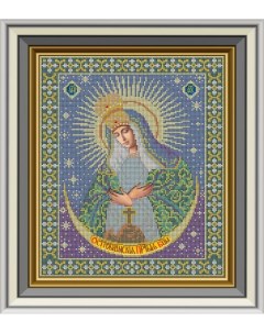 Набор для вышивания бисером И 019 Икона Божией Матери Остробрамская 27х32 Galla collection