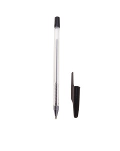 Ручка шариковая 05 мм цвет черный корпус прозрачный 12шт Calligrata