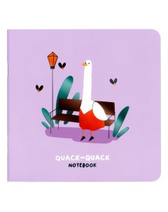 Записная книжка 170 170 мм 40л Quack Quack soft touch ламинация без линовки 2шт Meshu