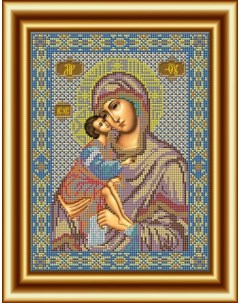 Набор для вышивания бисером И 009 Икона Божией Матери Донская 20х27 см а Galla collection