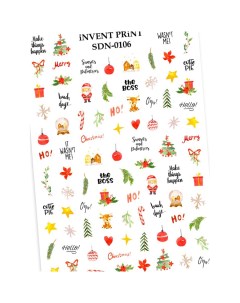 Слайдер дизайн Новый год Снежинки SDN 106 Invent print