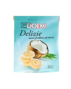 Печенье песочное кокосовое 300 г Doemi