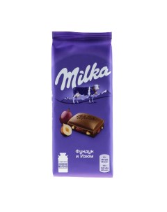 Шоколад молочный с фундуком и изюмом 90 г Milka