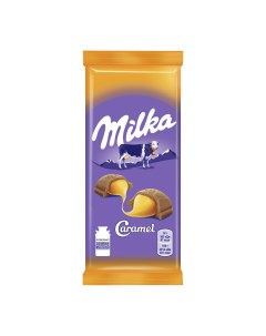 Шоколад молочный с карамельной начинкой 90 г Milka
