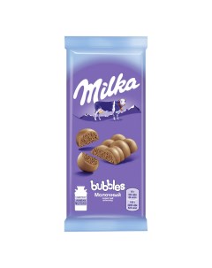 Шоколад Bubbles молочный пористый 80 г Milka