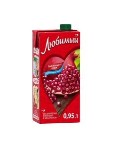 Напиток сокосодержащий Яблоко Гранат Черноплодная рябина 0 95 л Любимый