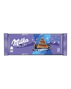 Шоколад молочный с начинкой со вкусом ванили и печеньем Орео 300 г Milka