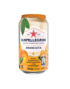 Напиток сокосодержащий Aranciata 330 мл Sanpellegrino