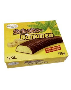 Банановое суфле Schoko Banana в темном шоколаде 150 г Hauswirth