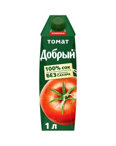 Сок томатный с солью и с мякотью 1 л Добрый