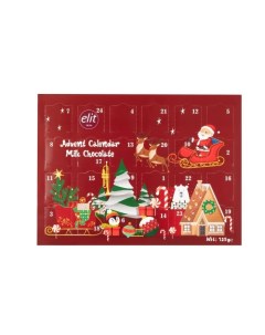 Набор шоколадок Advent Calendar красный в подарочной упаковке 125 г Elit 1924