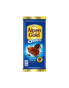 Шоколад молочный с печеньем орео 90 г Alpen gold