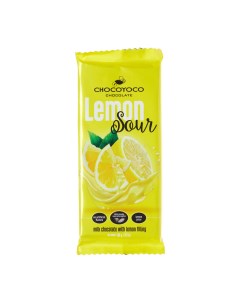 Шоколад молочный Sour лимон 100 г Chocomoco