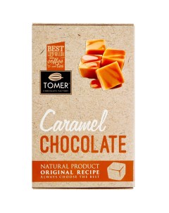 Шоколад молочный карамель 90 г Томер