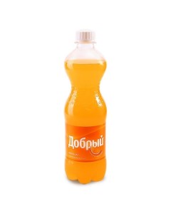 Напиток сильногазированный Апельсин с витамином C 500 мл Добрый