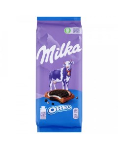Шоколад молочный с круглым печеньем Орео со вкусом ванили 92 г Milka