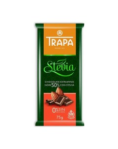 Шоколад темный со стевией 50 75 г Trapa