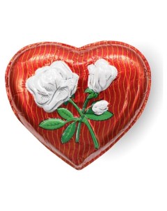 Шоколад фигурный Сердце с розой 60 г Золотое правило