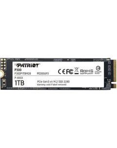Накопитель SSD 1Tb P300 PCI E NVME M 2 P300P1TBM28 Patriòt