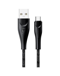 Дата Кабель SJ395 USB Type C 2 м нейлоновая оплетка черный SJ395USB01 Usams