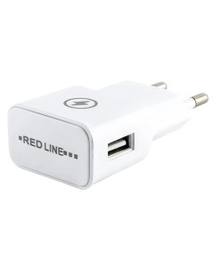 Сетевое зарядное устройство Redline NT 1A 1A кабель 8 pinn Apple белый УТ000013626 Red line