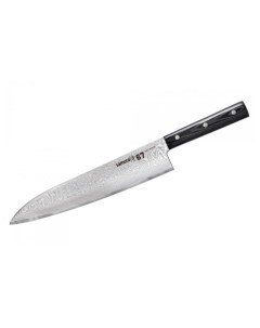 Нож 67 Гранд Шеф 24 см дамаск 67 слоев микарта Samura