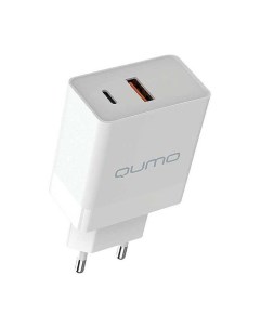 Сетевое зарядное устройство Energy light Charger 0052 PD 20W 2USB Type C QC3 0 белый Qumo