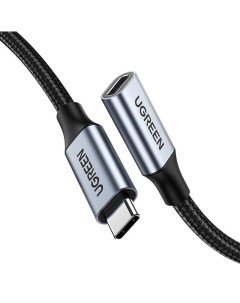 Кабель US372 30205 USB C 3 1 Male to USB C Female Gen2 Extension Cable 1 м темно серый Ugreen