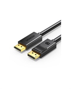 Кабель DP102 10244 DP Male to Male Cable 1м черный Ugreen
