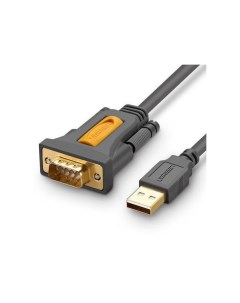 Кабель CR104 20223 USB 2 0 A To DB9 RS 232 Male Adapter Cable 3 м черный Ugreen