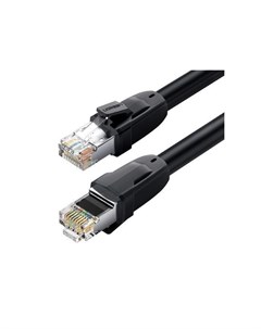 Кабель NW121 70329 Cat8 CLASS I S FTP Round Ethernet Cable 2м черный Ugreen