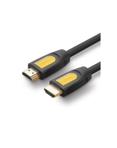 Кабель HD101 10170 HDMI Male To Male Round Cable 10м желто черный Ugreen