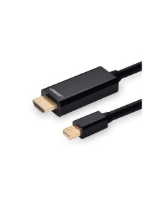 Кабель MD101 10455 Mini DP Male to HDMI Cable 4K 3 м черный Ugreen