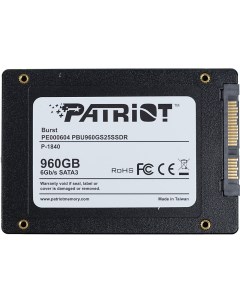 Накопитель SSD Burst 960Gb PBU960GS25SSDR Patriòt